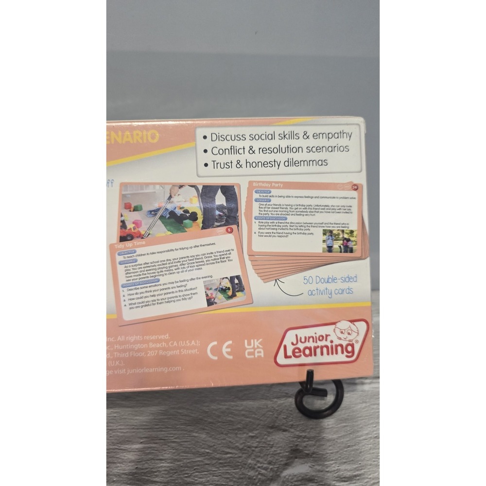 Junior Learning Social Scenario Activities 50 Double-sided Flash Cards - Picture 4 of 5